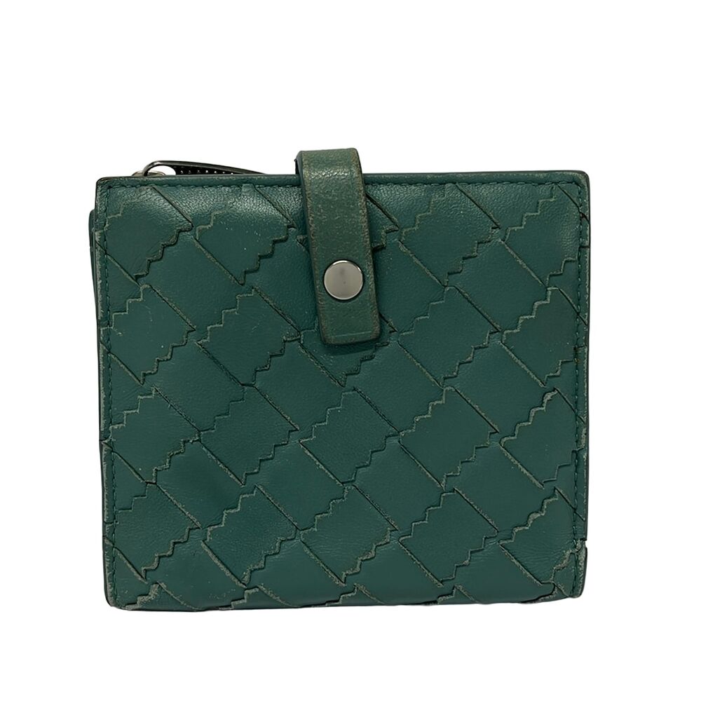 Bottega Veneta Intrecciato Zigzag Bifold Wallet